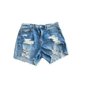 American Eagle Women's Blue Distressed Cutout Jean Size 4